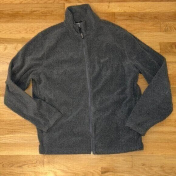 Woolrich Fleece Gray Zip Up - Picture 1 of 3